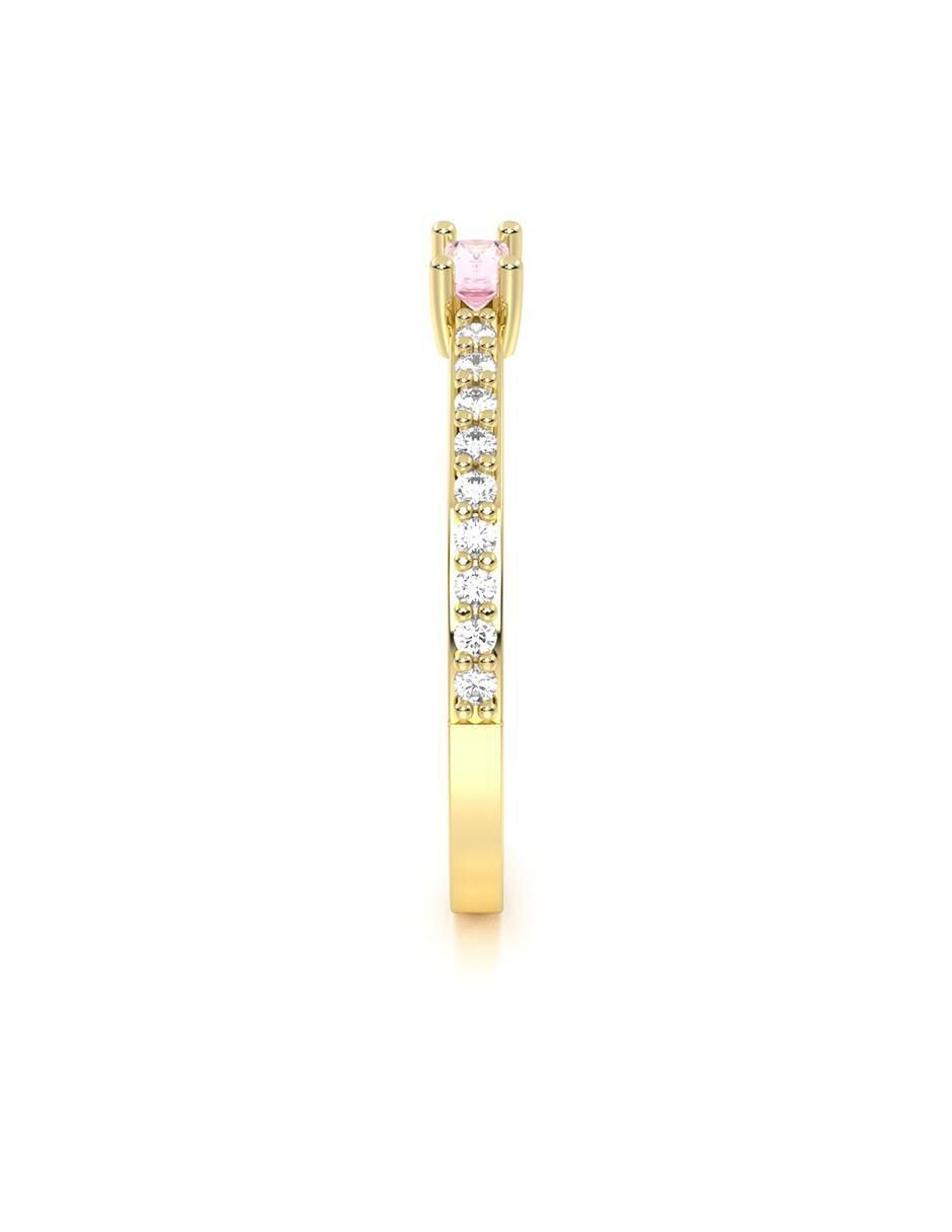 Anillo "de (si aplica)" ninguna abba joyas sin familia o colección no aplica 14 k "de" oro zirconia brillante