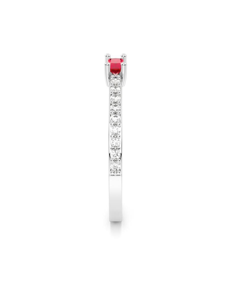 Anillo de compromiso de oro 14 k 3