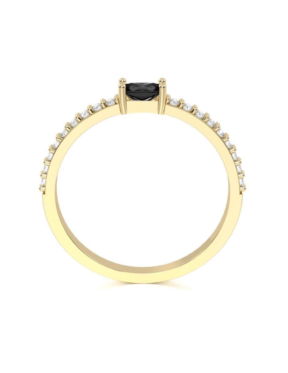 Anillo "de (si aplica)" ninguna abba joyas sin familia sin temática 14 k "de" oro zirconia