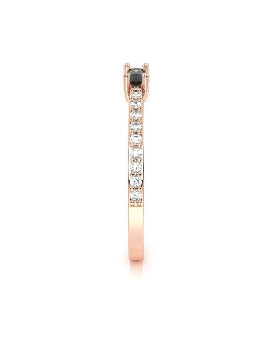 Anillo de compromiso de oro 10 k 3