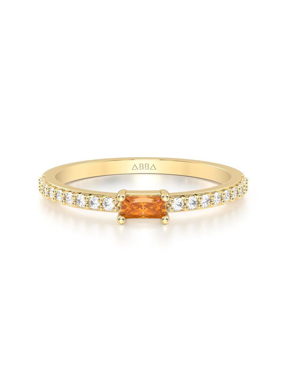 Anillo de compromiso de oro 14 k