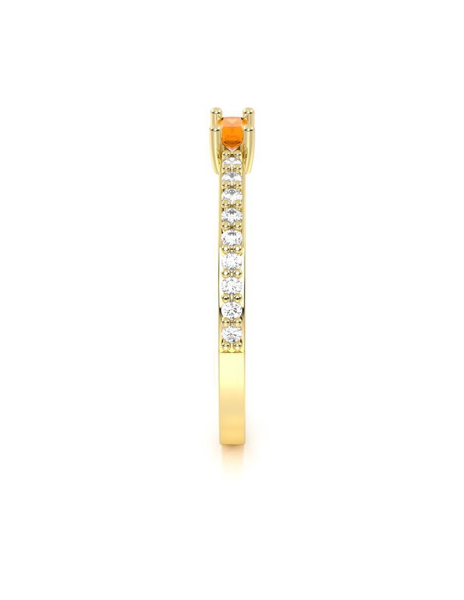 Anillo de compromiso de oro 10 k 3