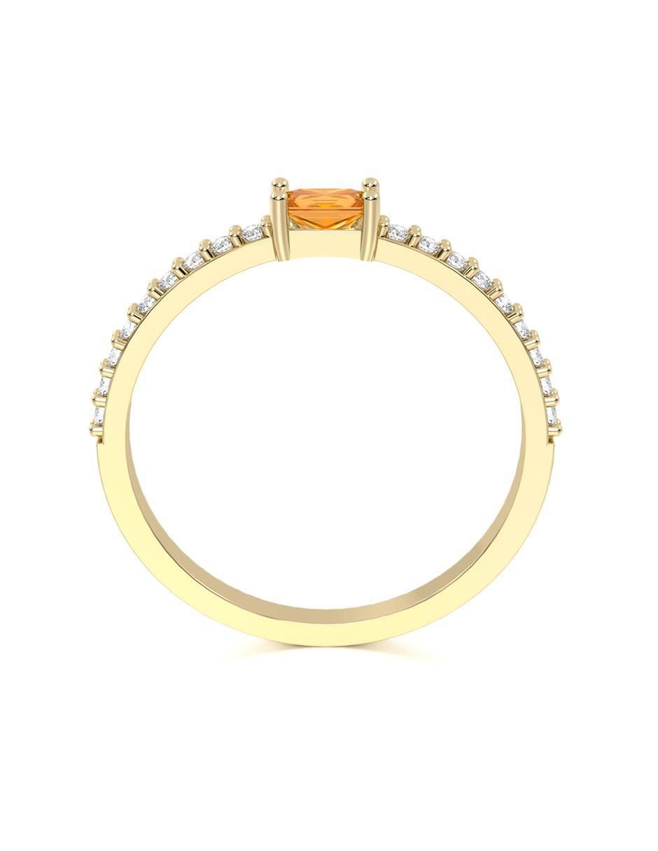 Anillo "de (si aplica)" ninguna abba joyas sin familia sin temática 14 k "de" oro zirconia