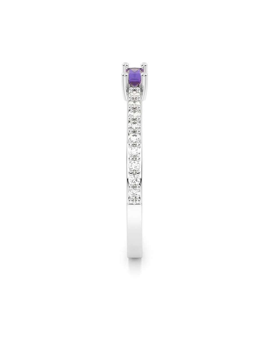 Anillo de compromiso de oro 10 k 3