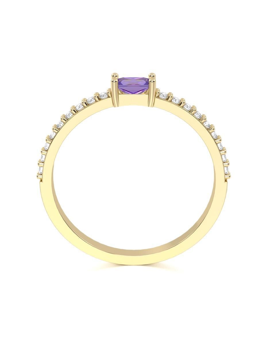 Anillo "de (si aplica)" ninguna abba joyas sin familia sin temática 10 k "de" oro zirconia