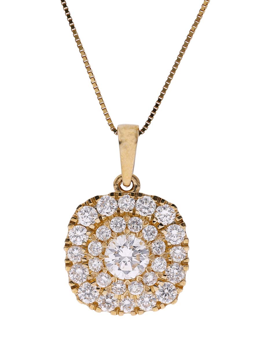 Collar con dije de oro 14 K