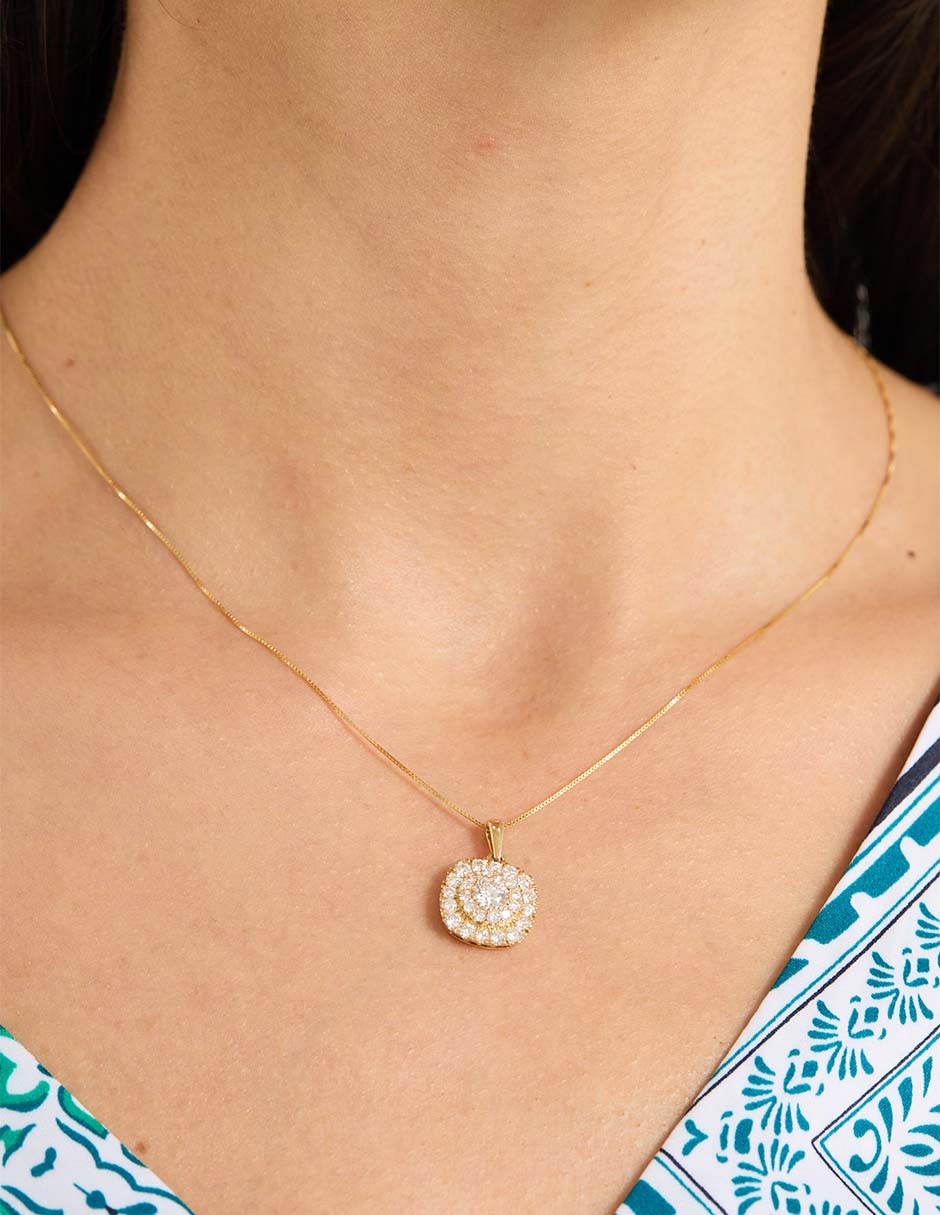 Collar con dije de oro 14 K 3