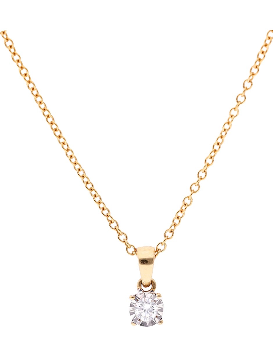 Collar con dije de oro 14 K