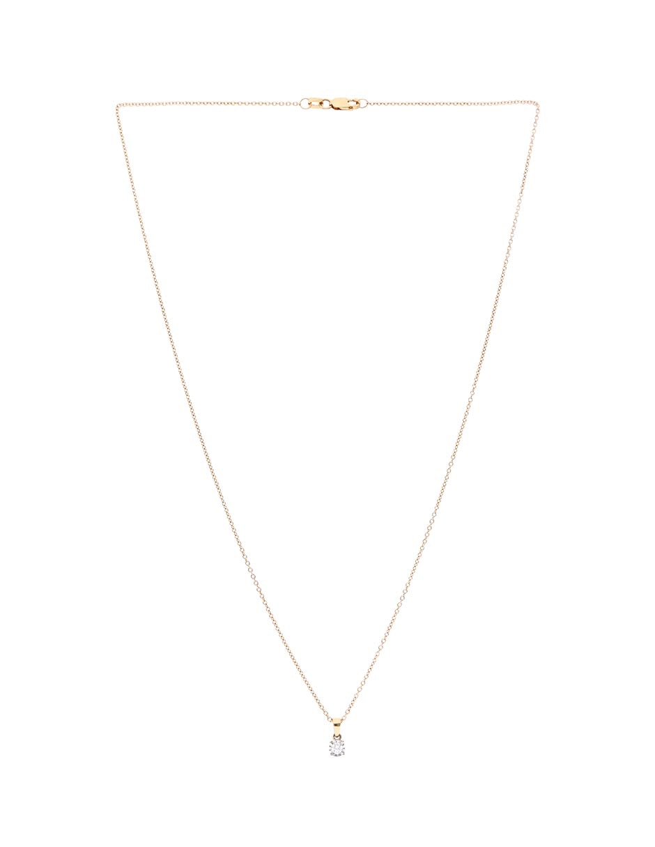 Collar con dije de oro 14 K 2