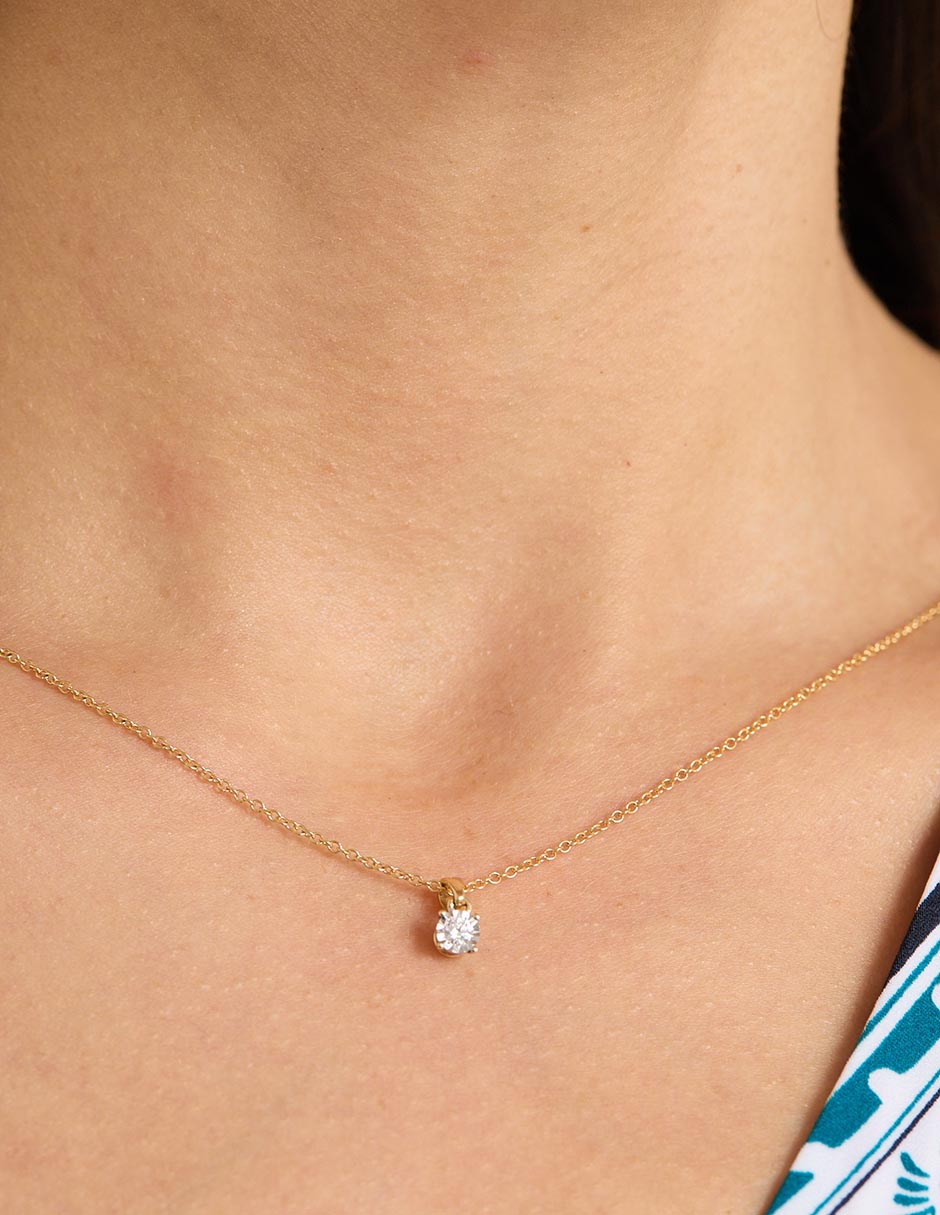 Collar con dije de oro 14 K 3