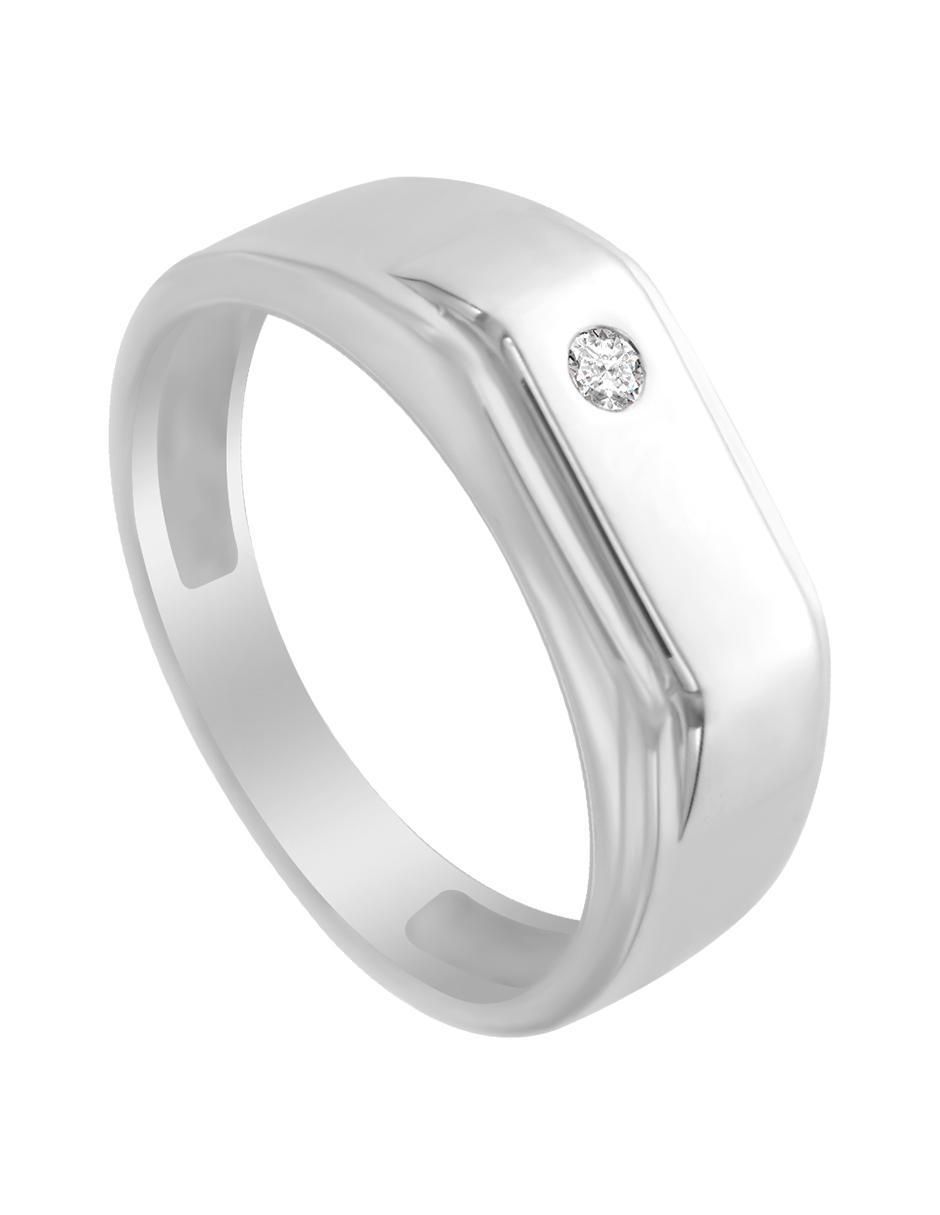 Anillo Joaquin 14 k de oro diamante brillante 4