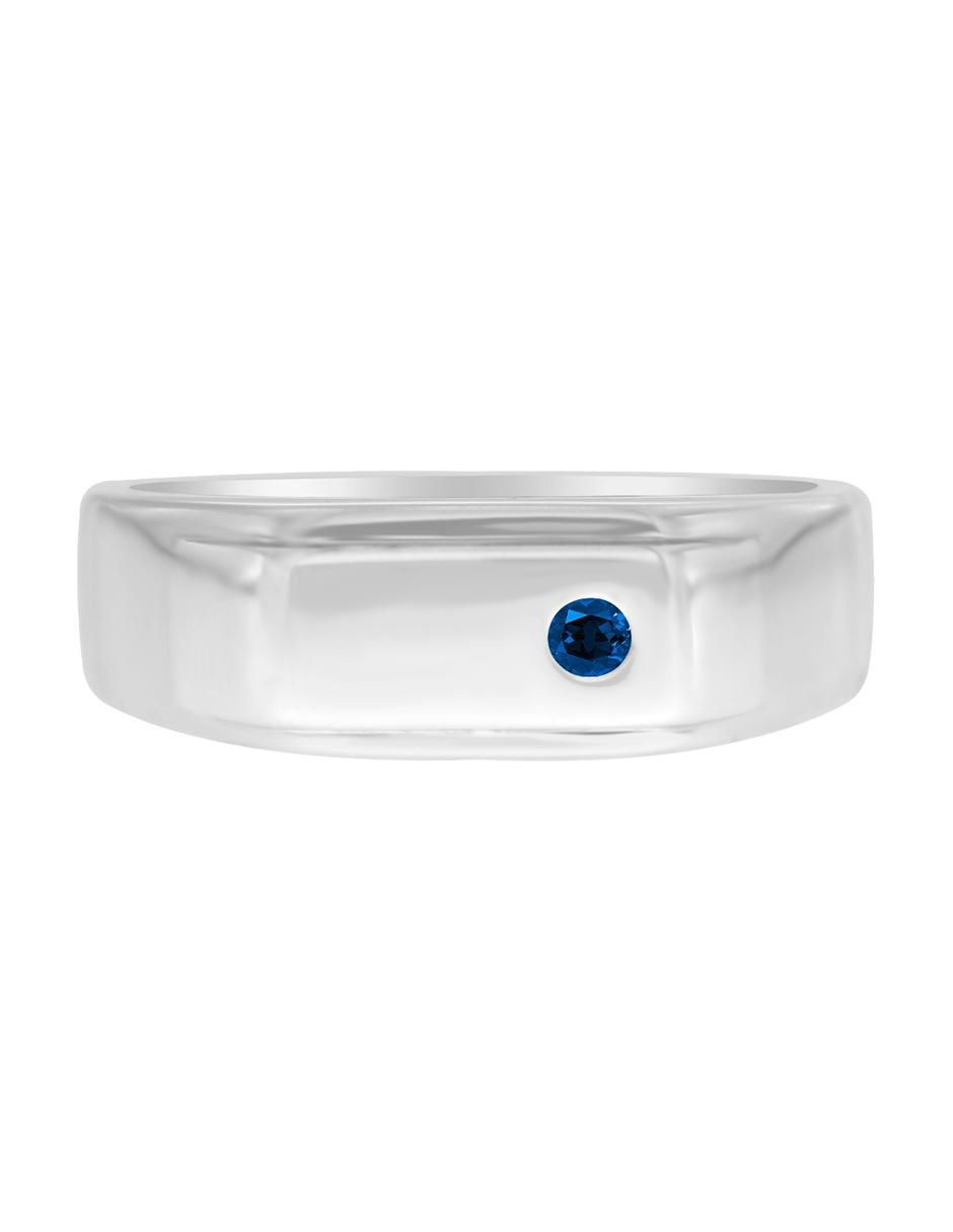 Anillo Joaquin 14 k de oro zafiro brillante