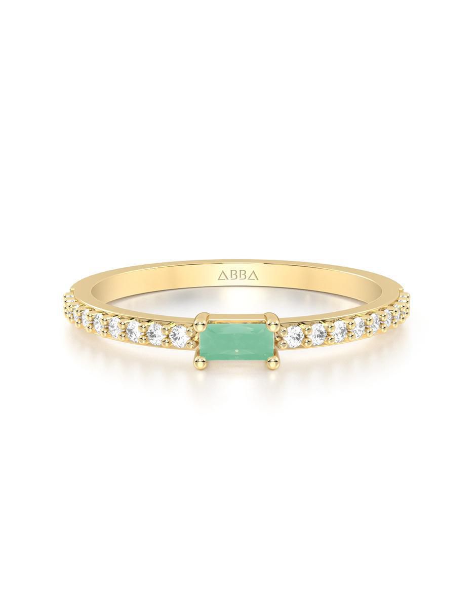 Anillo de compromiso de oro 14 k