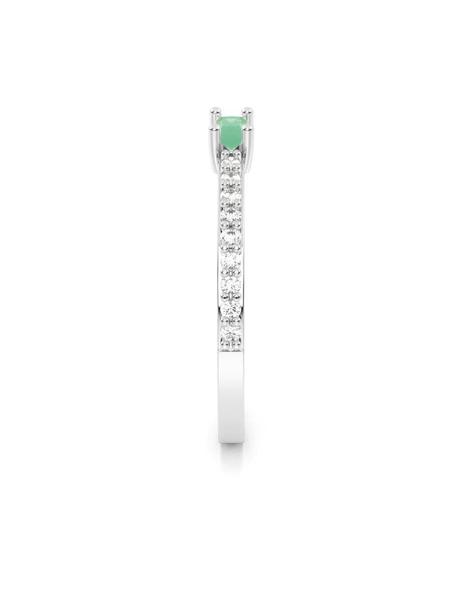 Anillo de compromiso de oro 10 k 3