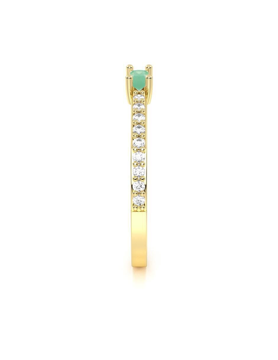 Anillo "de (si aplica)" ninguna abba joyas sin familia sin temática 10 k "de" oro zirconia