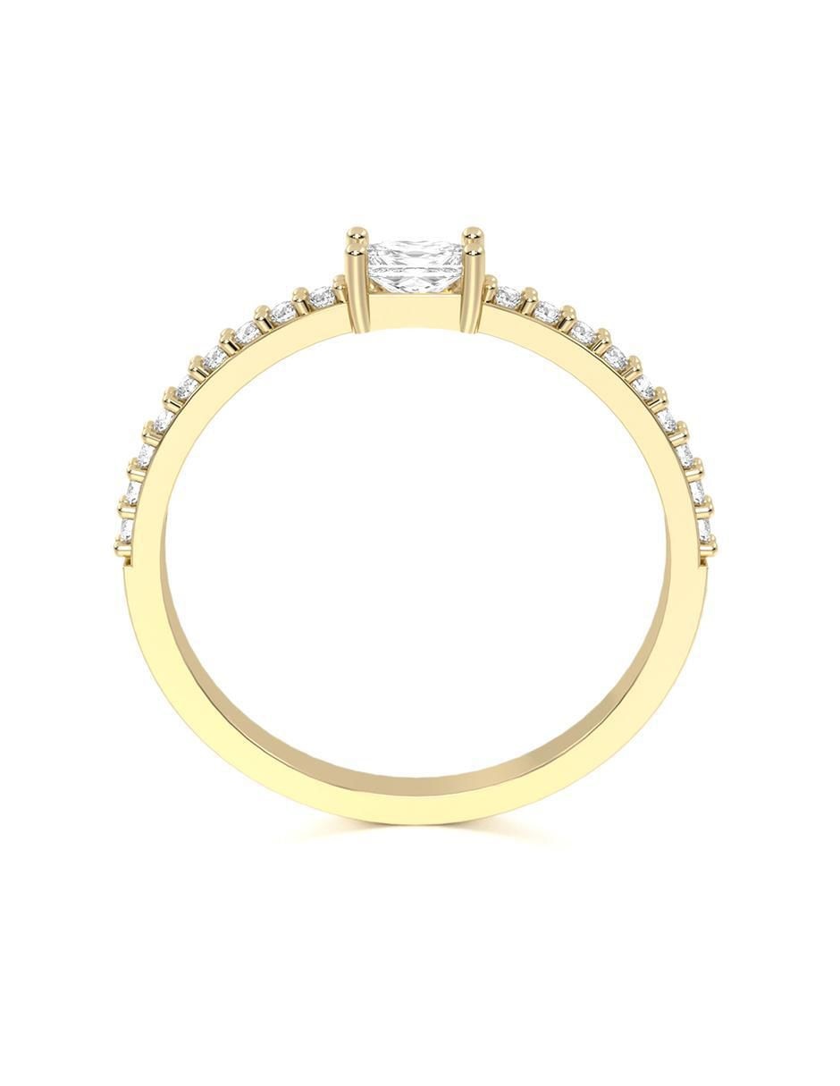 Anillo "de (si aplica)" ninguna abba joyas sin familia sin temática 10 k "de" oro zirconia