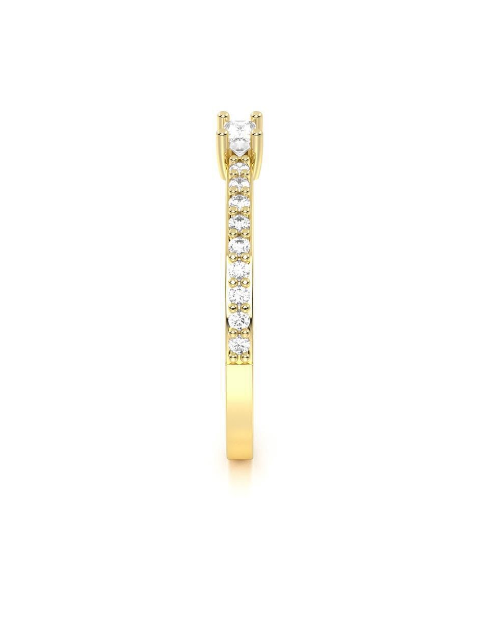 Anillo "de (si aplica)" ninguna abba joyas sin familia sin temática 14 k "de" oro zirconia