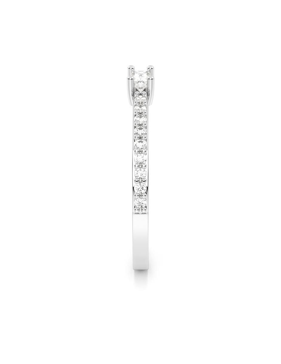 Anillo de compromiso de oro 14 k 3