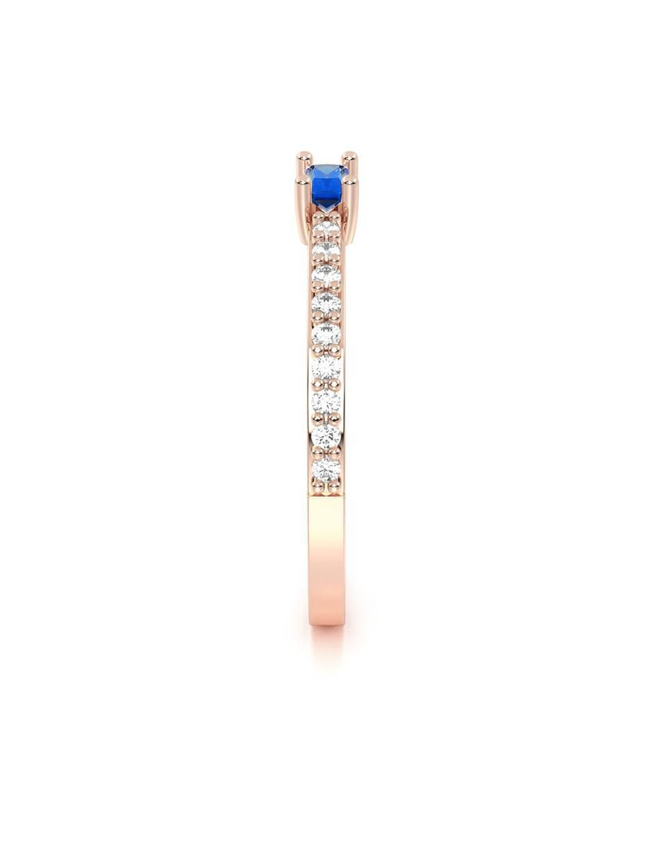 Anillo de compromiso de oro 10 k 3