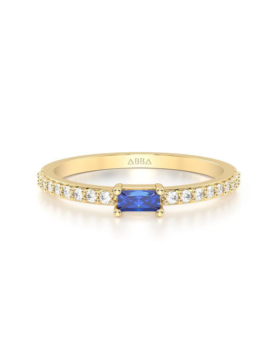 Anillo de compromiso de oro 10 k
