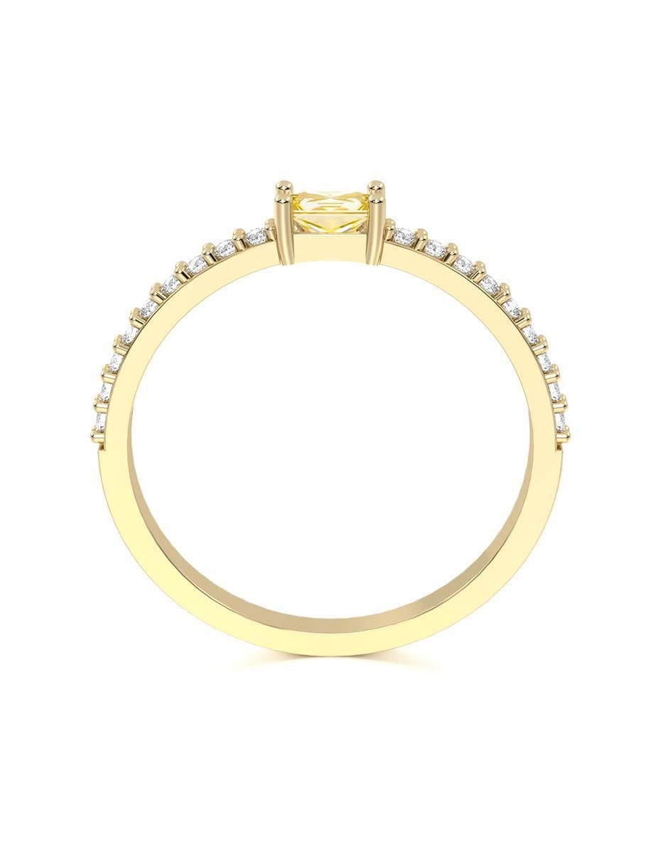Anillo "de (si aplica)" ninguna abba joyas sin familia sin temática 14 k "de" oro zirconia
