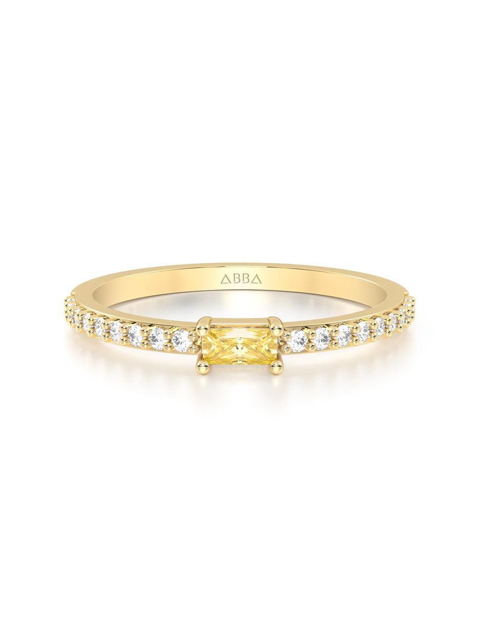 Anillo de compromiso de oro 14 k