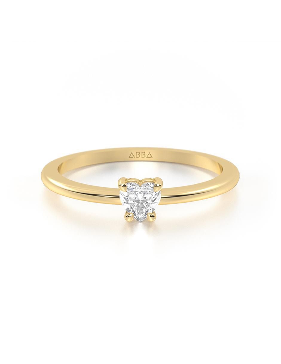Anillo de compromiso de oro 10 k