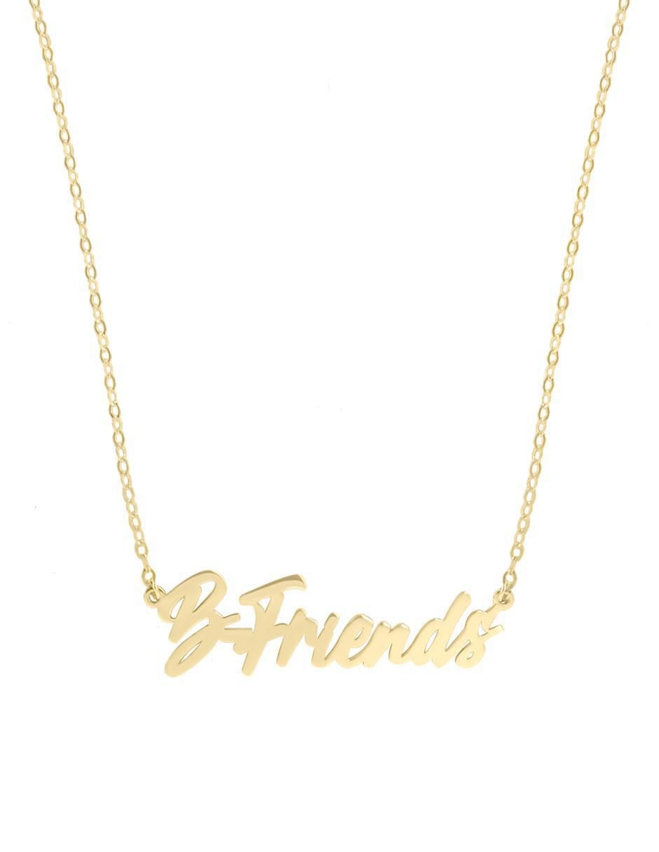 Colgante Y Dije de letras billion dreams de oro amarillo 14 K