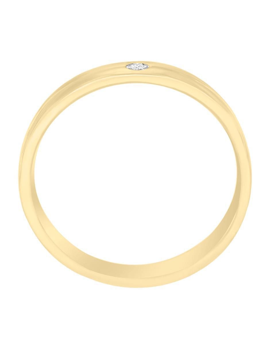 Argolla de oro 14 k Yulia diamante 2