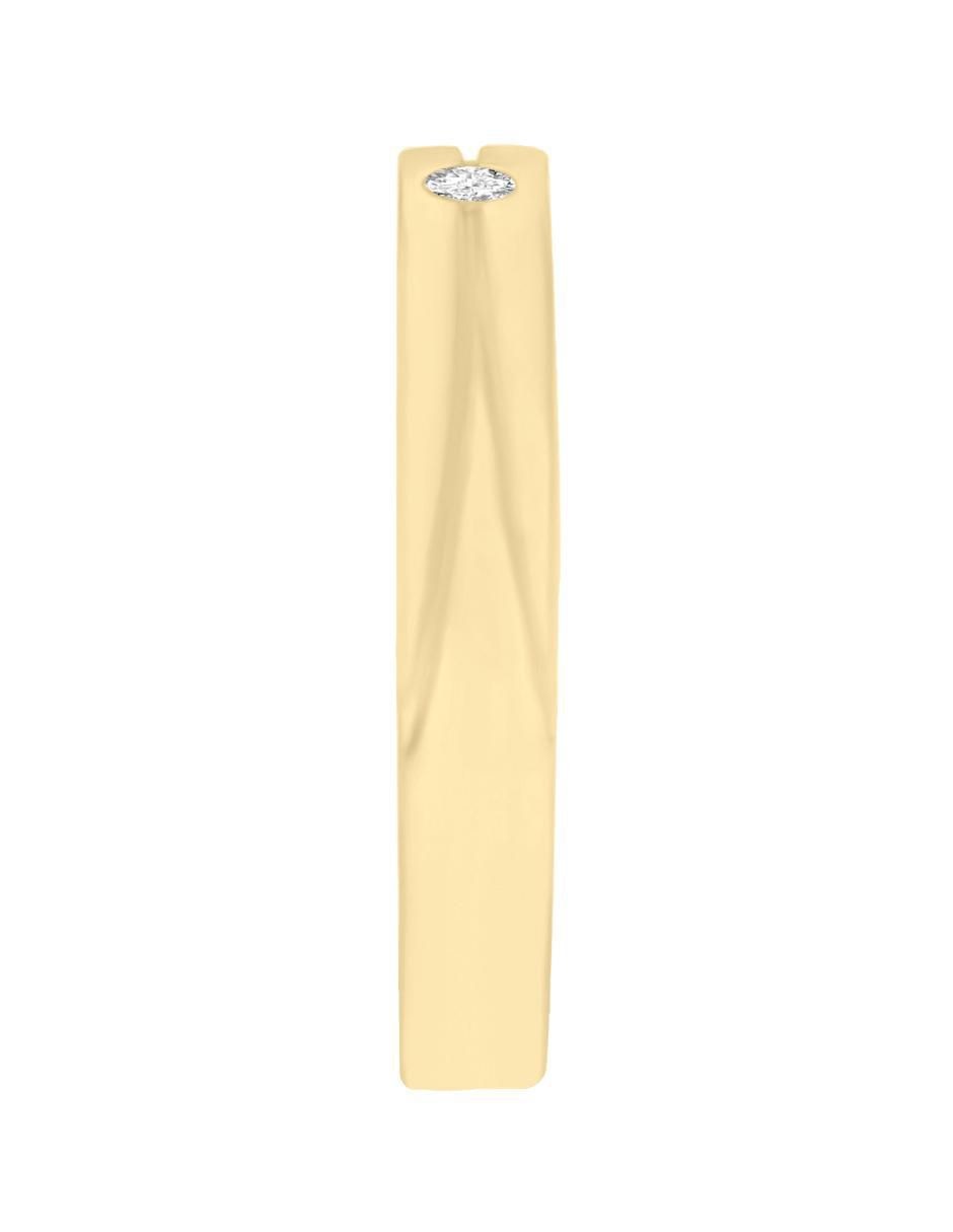 Argolla de oro 14 k Yulia diamante 4