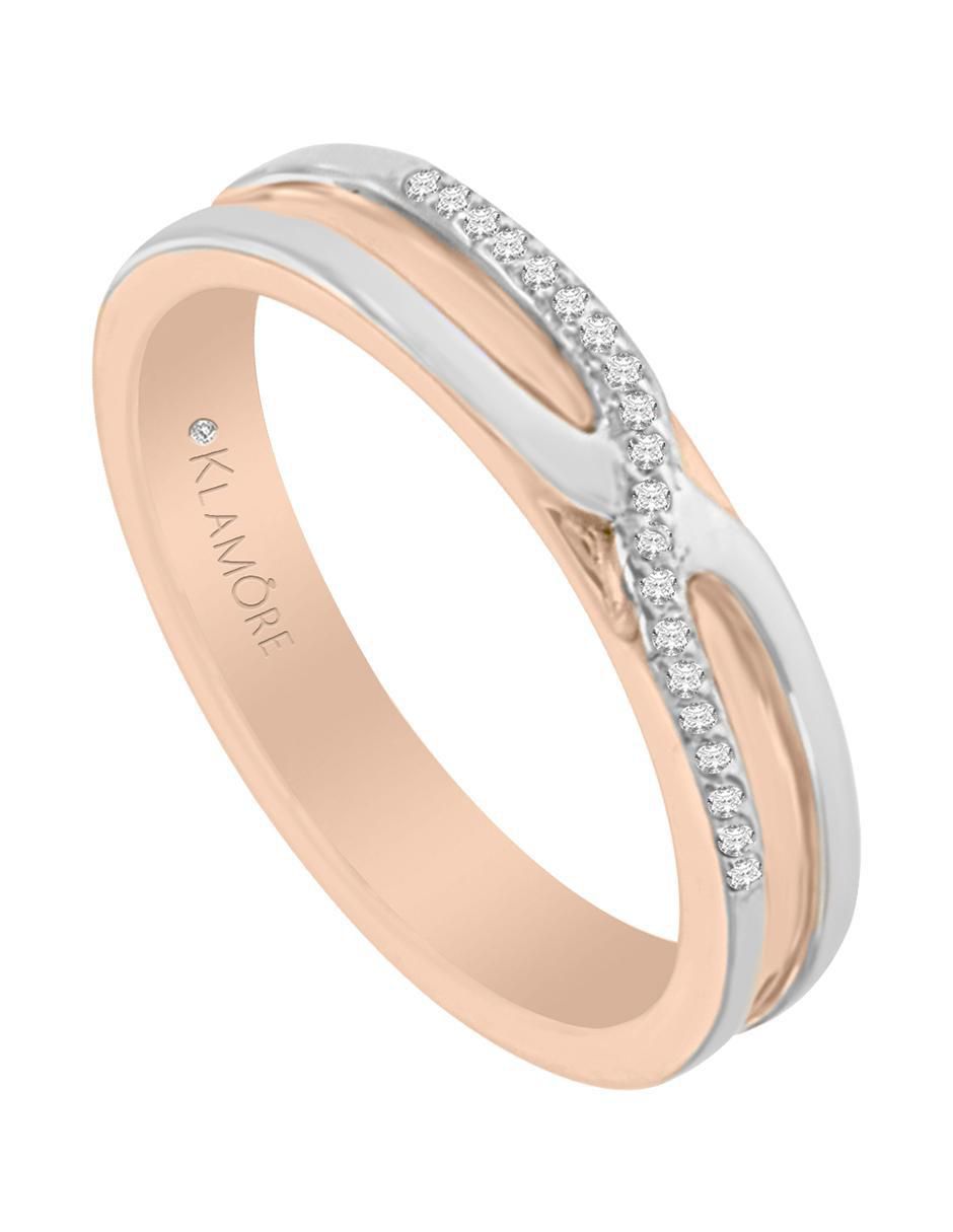 Argolla de oro 14 k Alexandre diamante 3