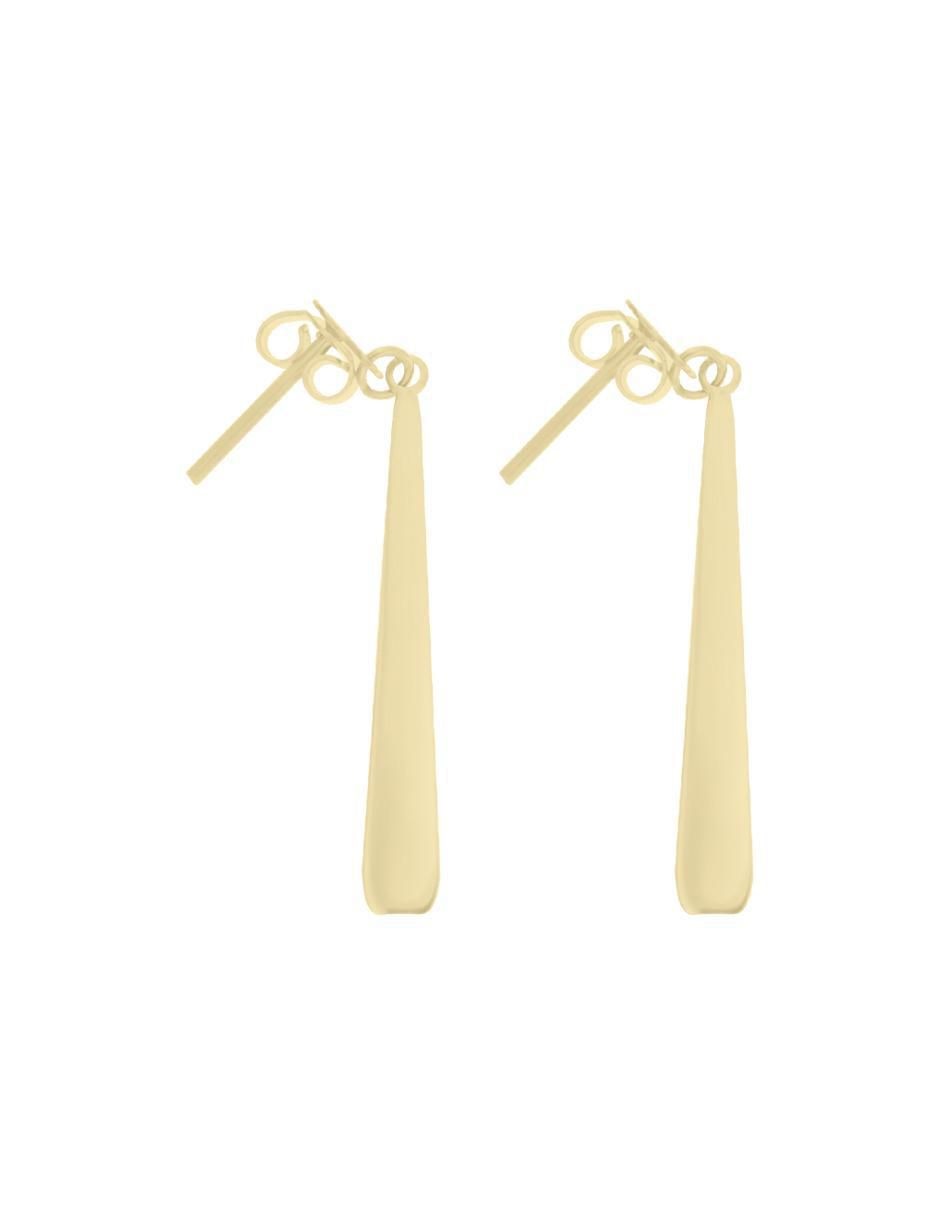 Aretes Yamina de oro amarillo con acabado brillante 3