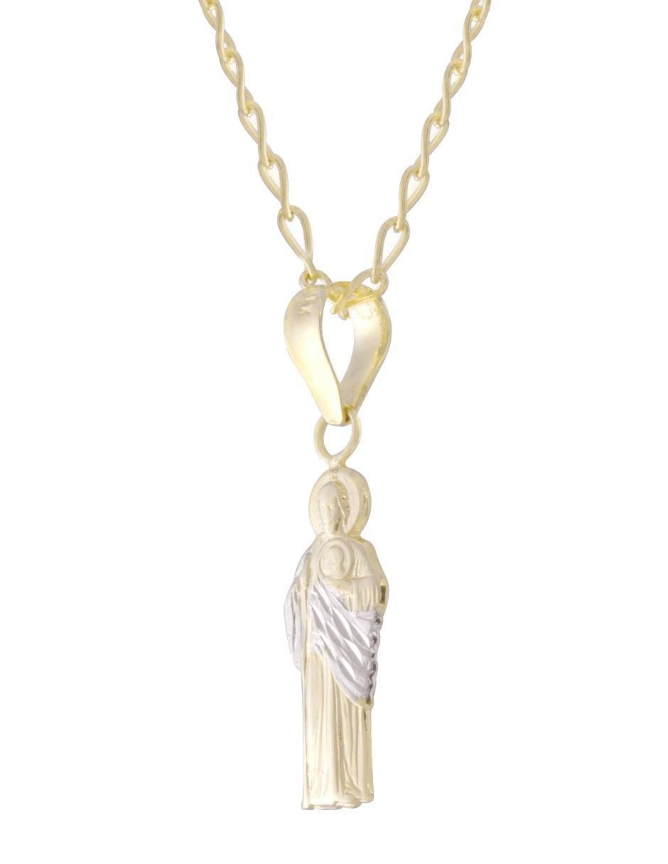 Collar san judas tadeo de oro 10 K 4