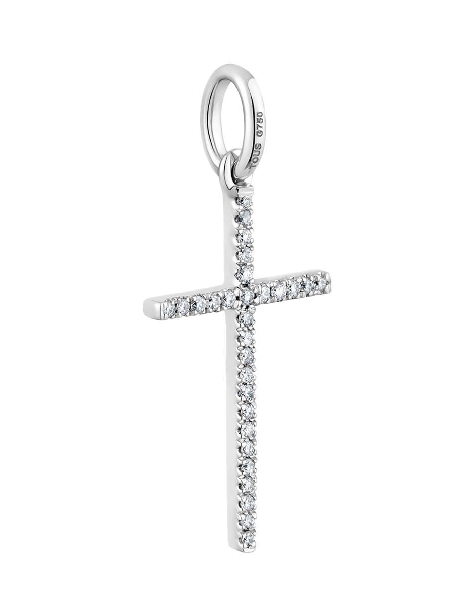 Dije de crucifijo les classiques de oro blanco 18 K 2