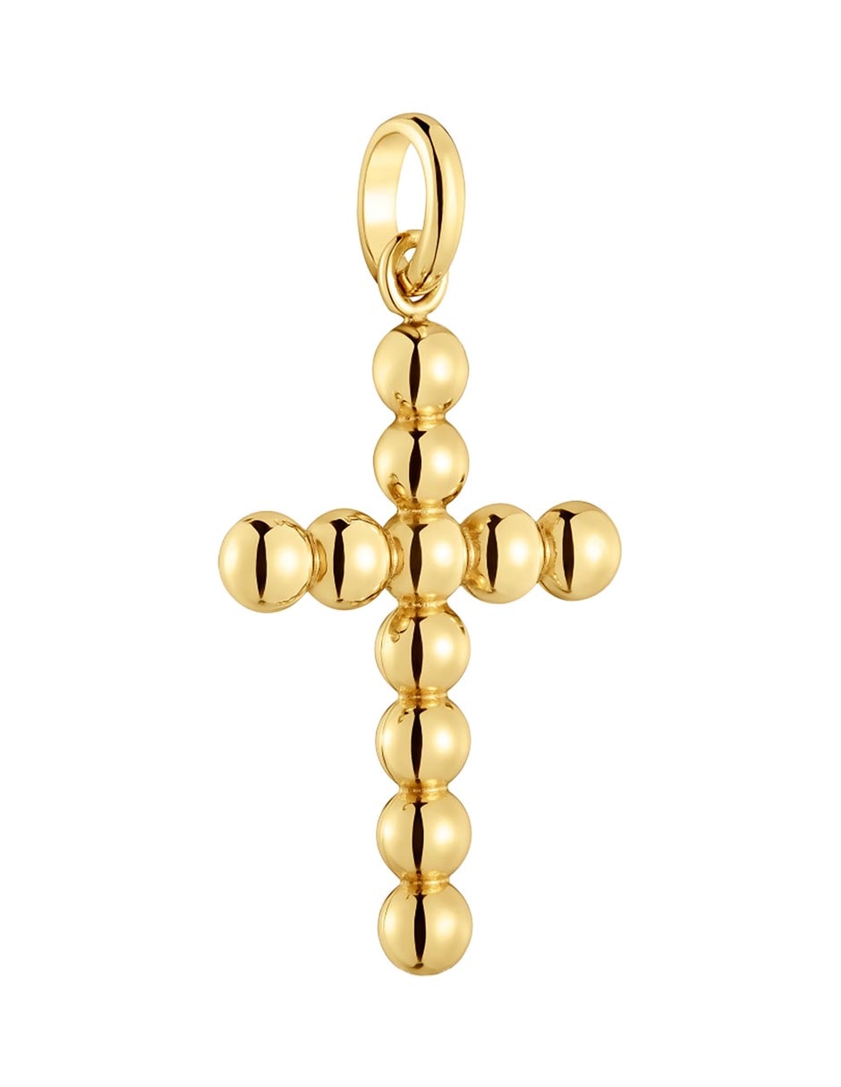 Dije de cruz basics de oro amarillo 18 K 2