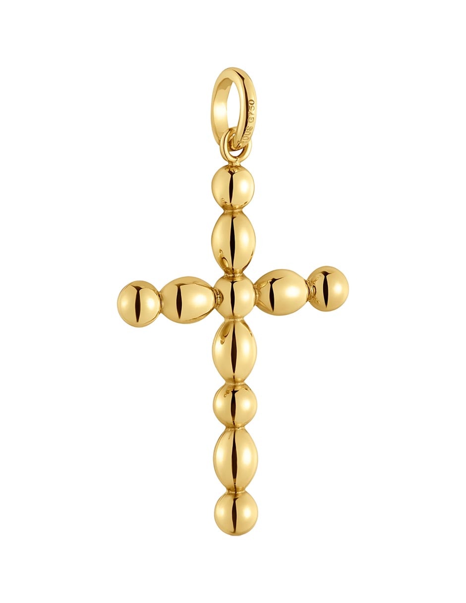 Dije de cruz basics de oro amarillo 18 K 3