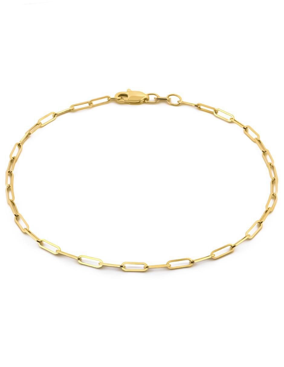 Pulsera de oro 10 k con acabado liso Pulsera de oro 10 k con acabado liso