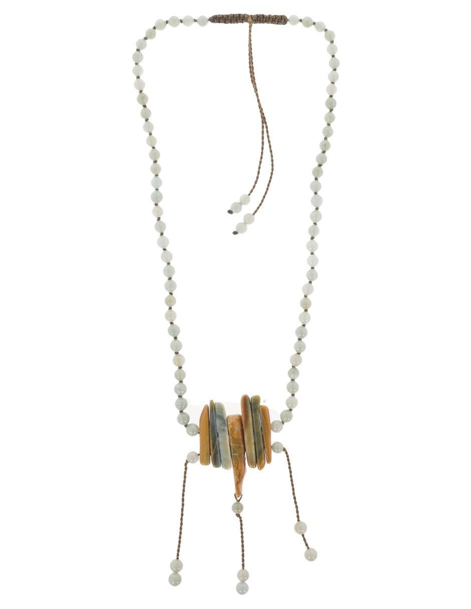 Aretes, collar y pulsera artesanal de Jade Rocio de la Mañana Tienda del Museo Nacional de Antropología 2