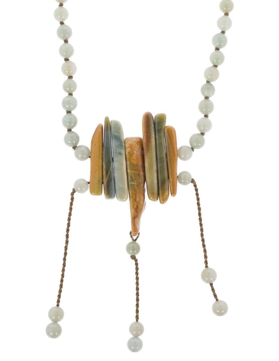 Aretes, collar y pulsera artesanal de Jade Rocio de la Mañana Tienda del Museo Nacional de Antropología 4