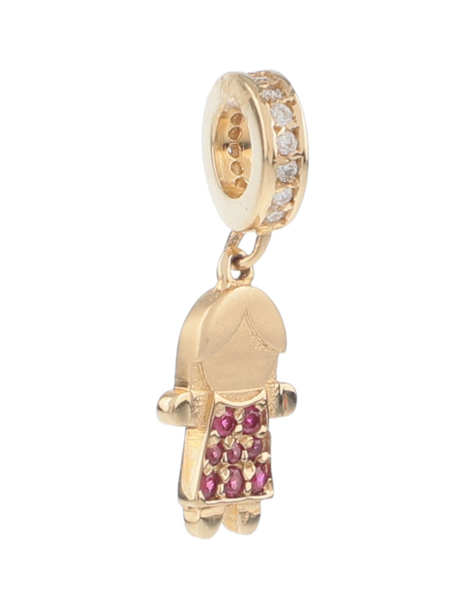 Dije de niña de oro amarillo 14 K 2