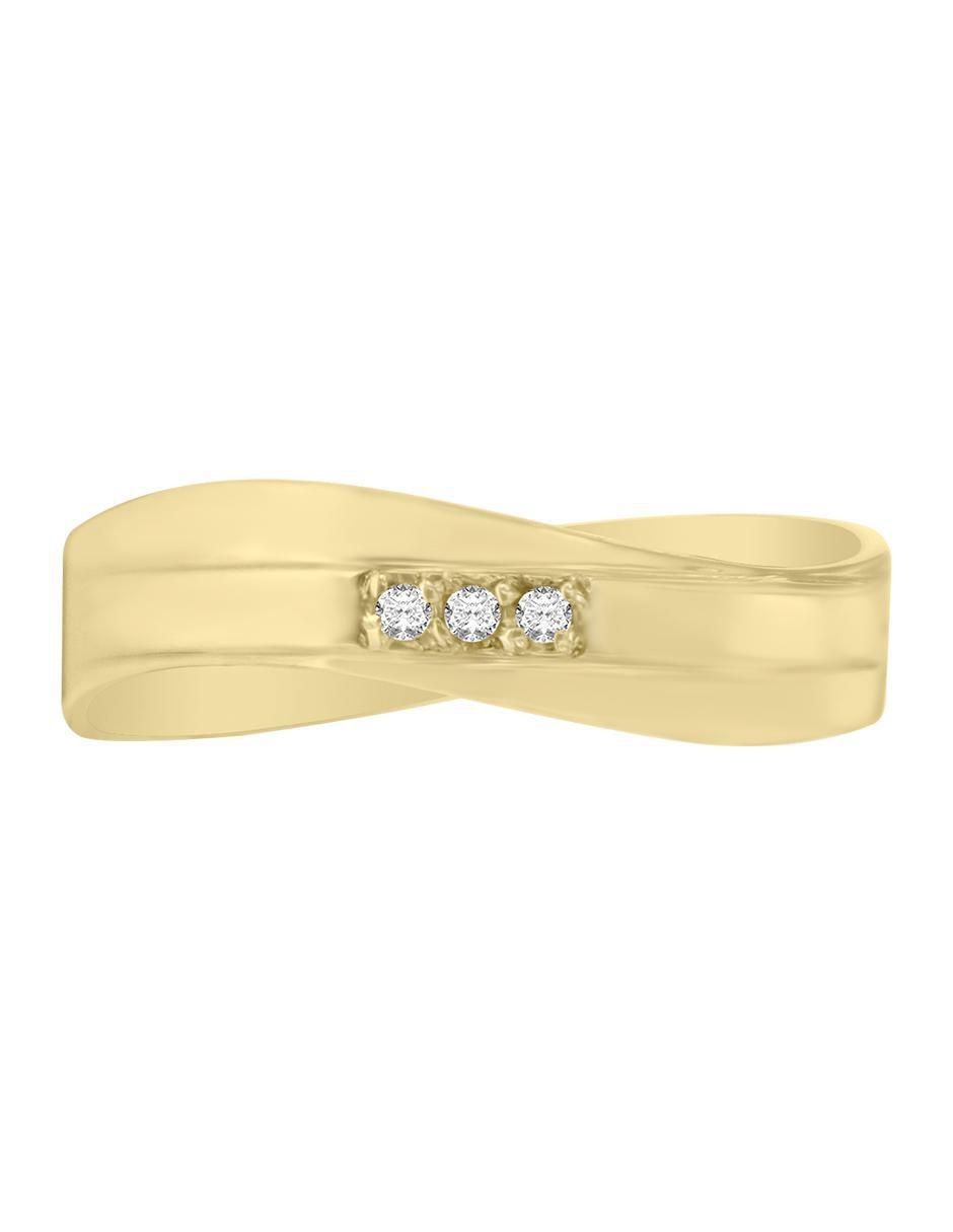 Argolla de oro 14 k Ilse diamante