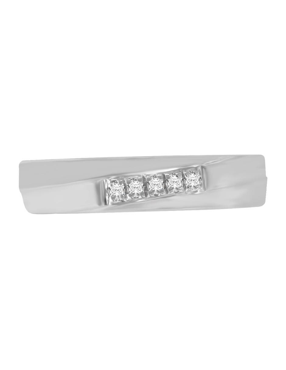 Argolla de oro 14 k Biridiana diamante