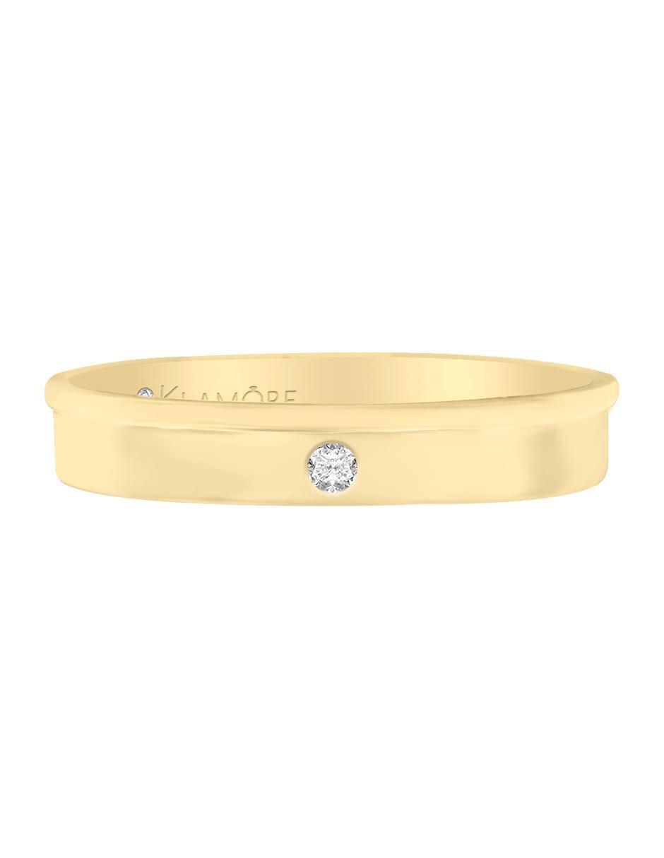 Argolla de oro 14 k Cherise diamante