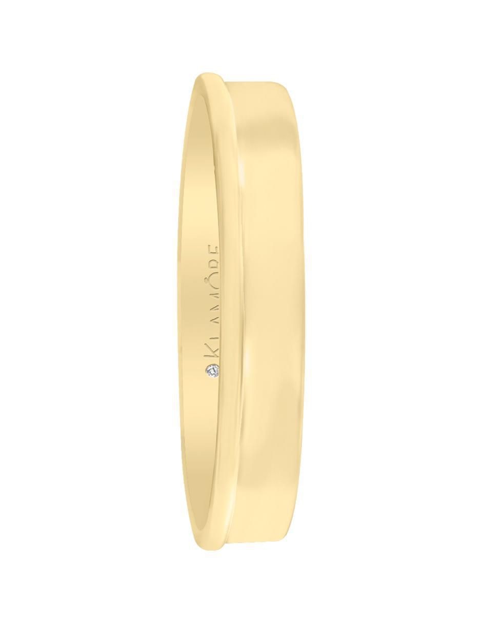 Argolla "de" oro 14 k klamore diamante