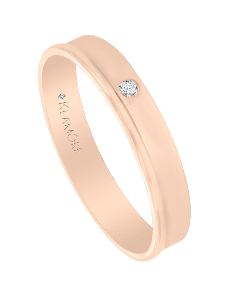 Argolla de oro 14 k Cherise diamante 3
