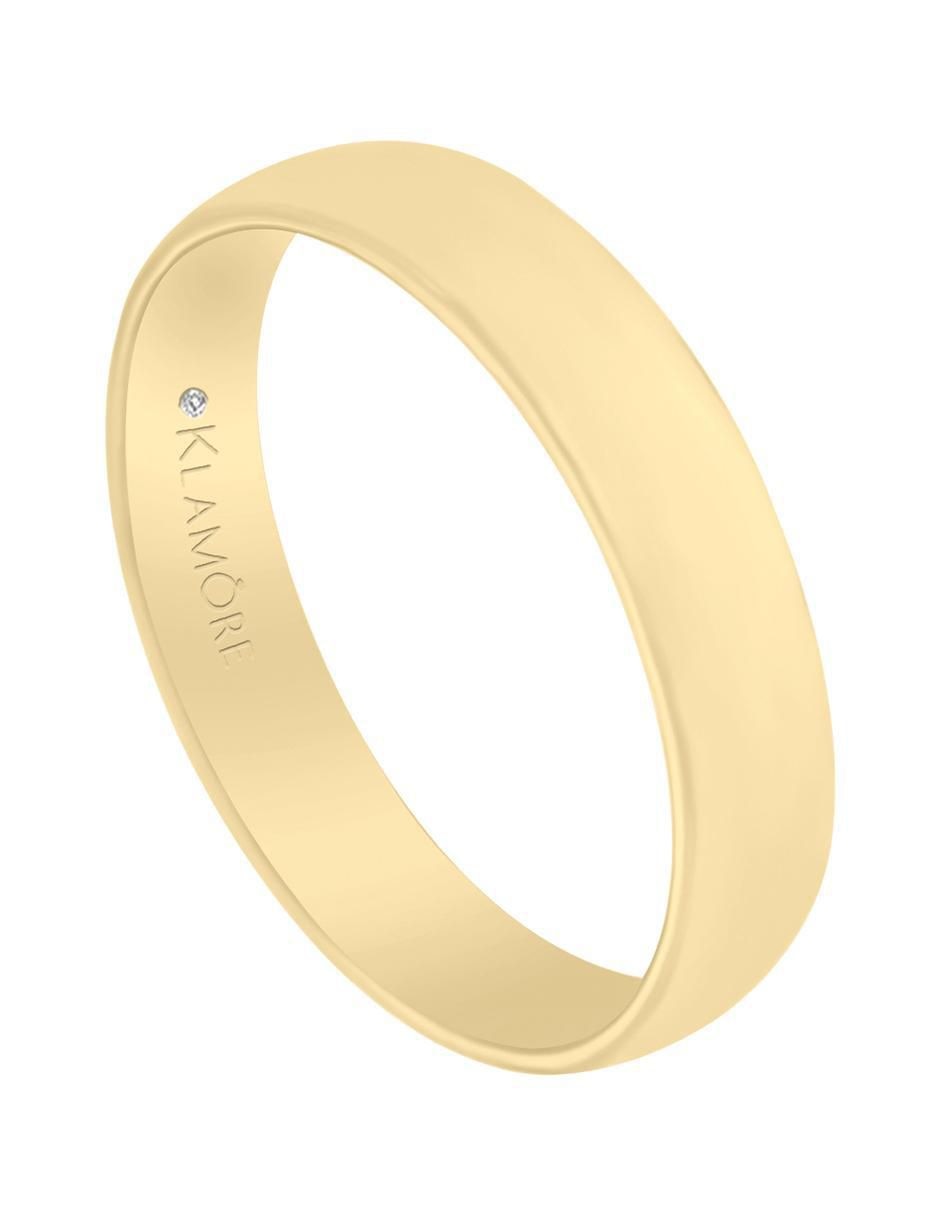 Argolla "de" oro 14 k klamore sin gema