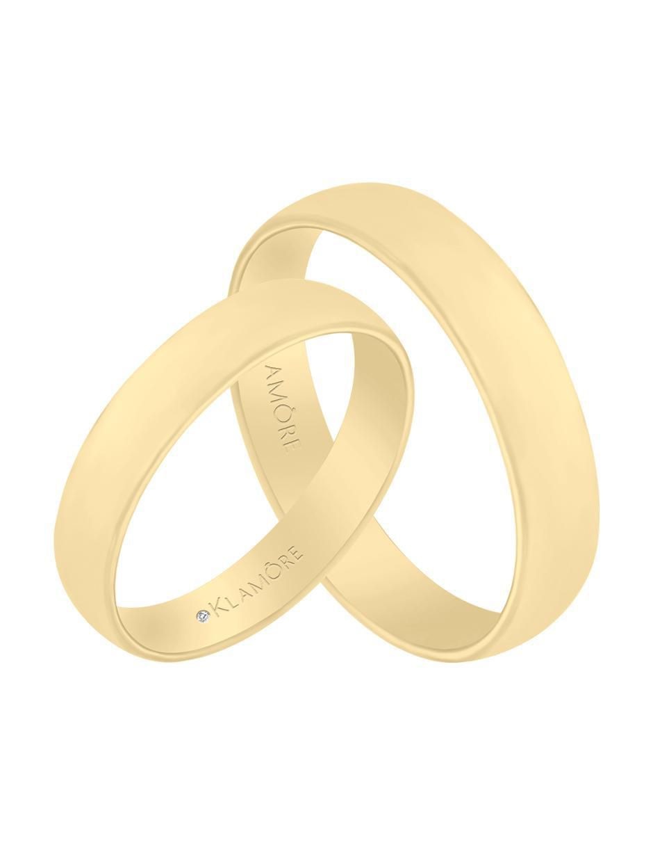 Argolla "de" oro 14 k klamore sin gema