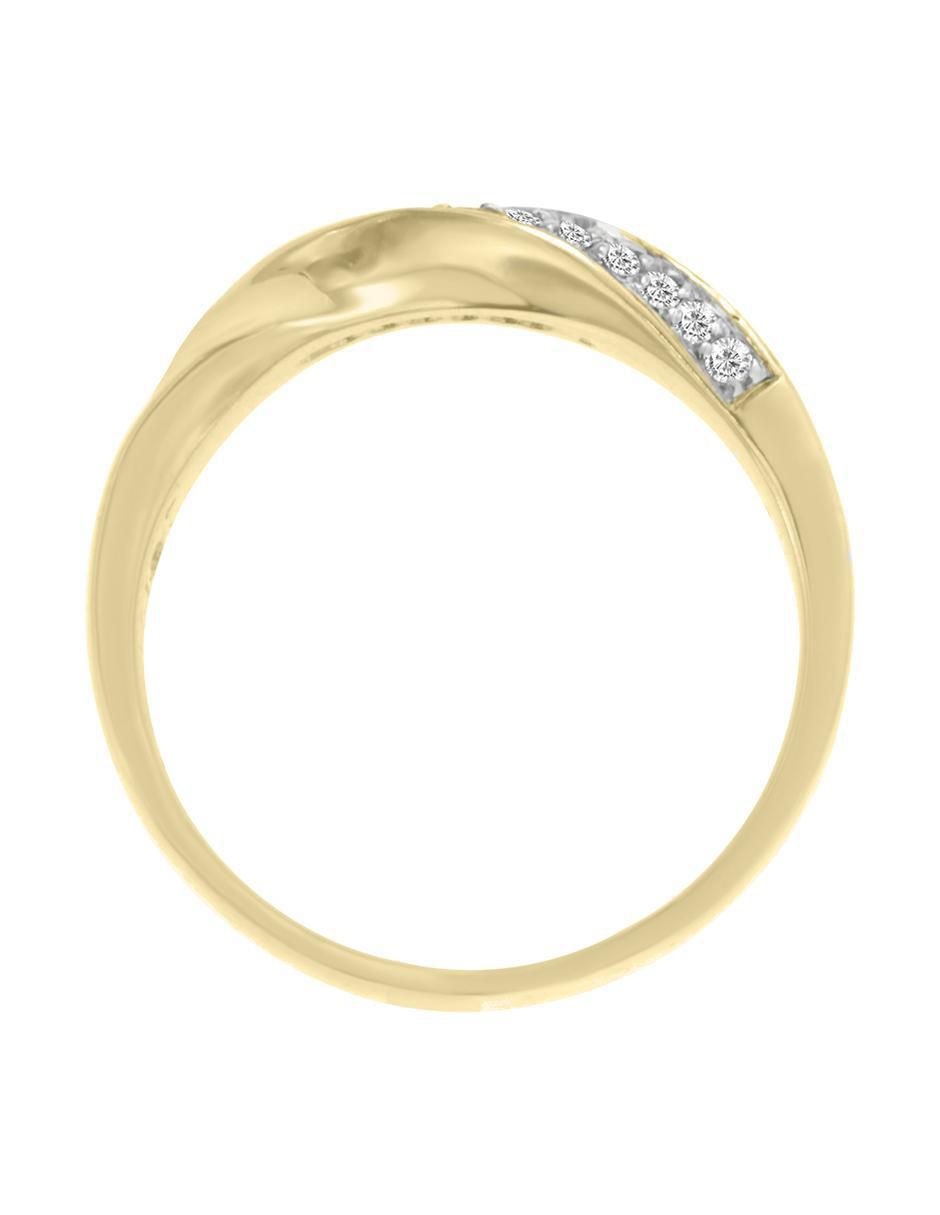 Argolla "de" oro 14 k klamore diamante