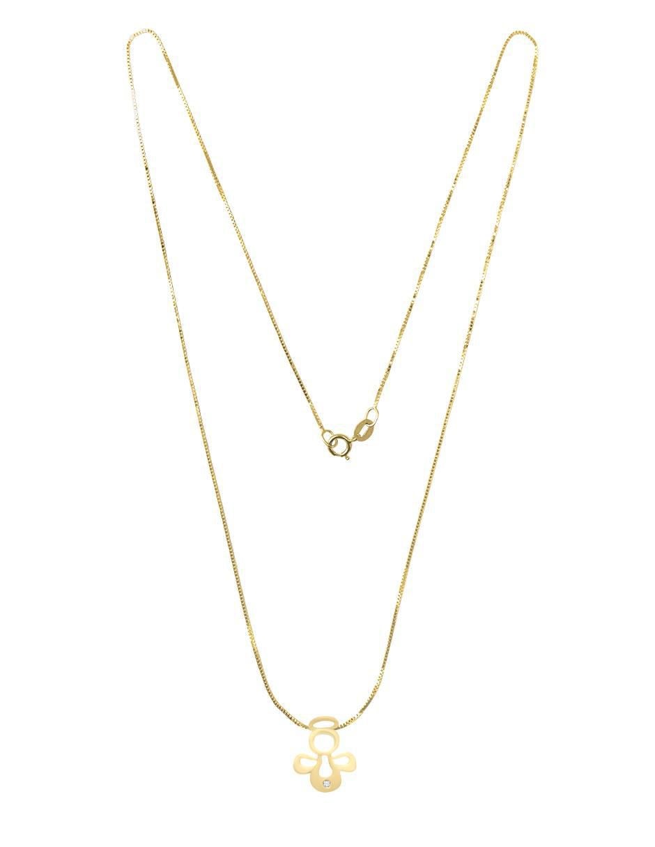 Colgante Y Dije de ángel lucy de oro amarillo 14 K 3