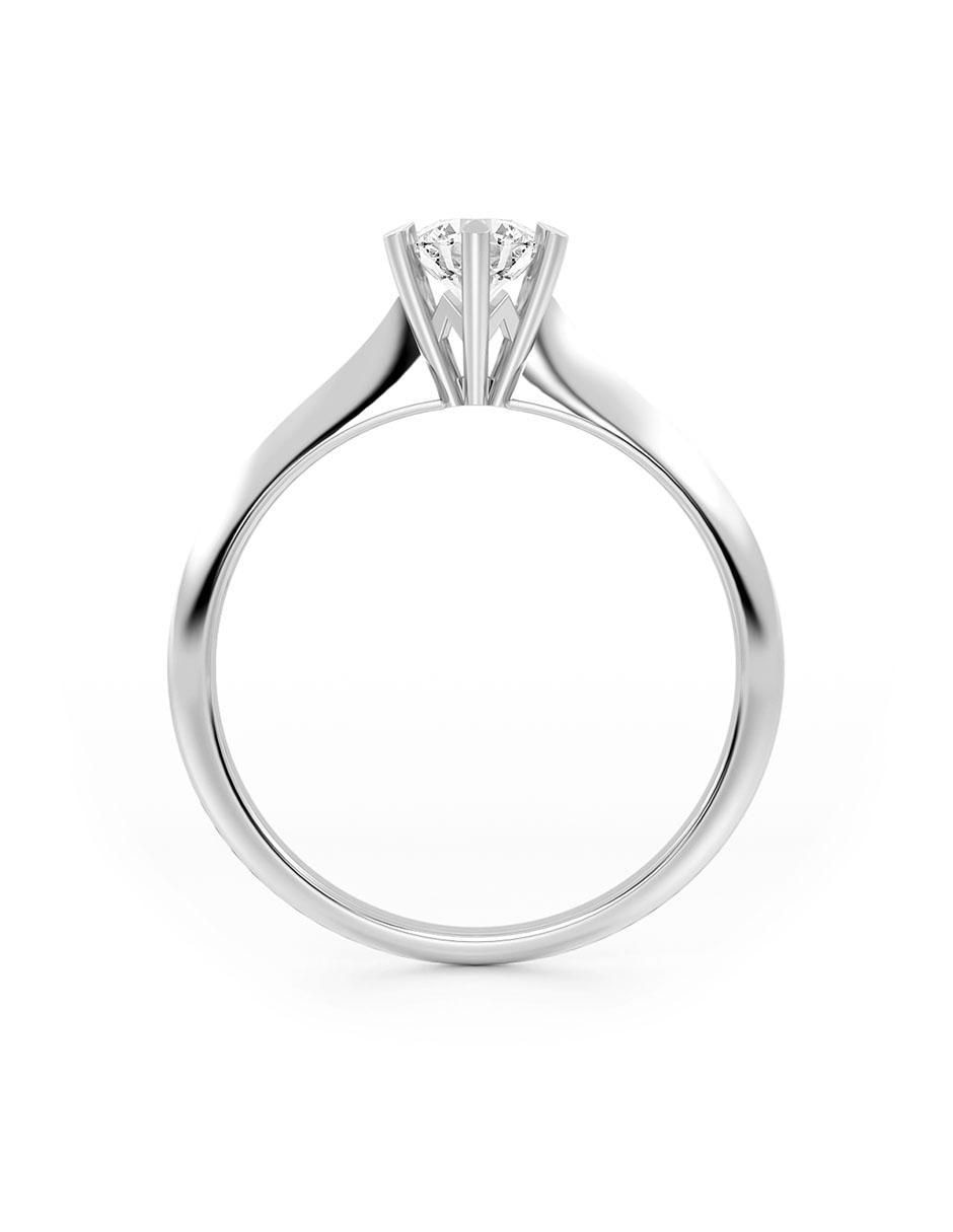 Anillo de compromiso de oro 14 k moissanita 3